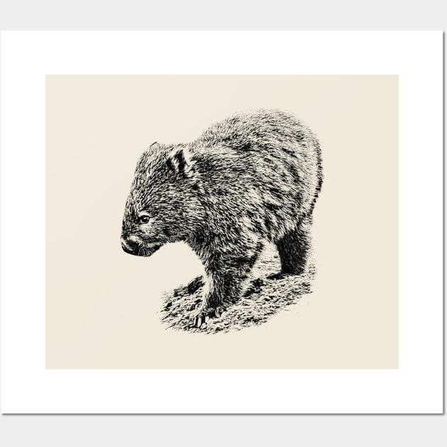 Wombat Wall Art by Guardi